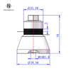 Korea Ultrasonic 28Khz 60W 59MM High Frequency Transducer For Cleaning