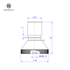 Ultrasonic Transducer 17Khz 60W With Hole for Cleaning
