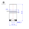 ERASONIC 25W 40Khz Ultrasonic Cleaning Transducer Cleaner Column