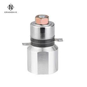 Japan Market Black Ceramics Column Ultrasonic Transducer 70Khz 30W For Cleaning