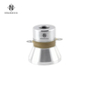 Ultrasonic Piezoelectric Transducer 33Khz 60W Yellow Cermacis Aluminium Alloy Silvery